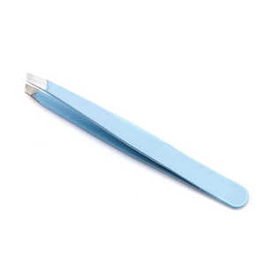 Pince à sourcils vente en gros en acier inoxydable pince à sourcils pointue inclinée - Product Image 1