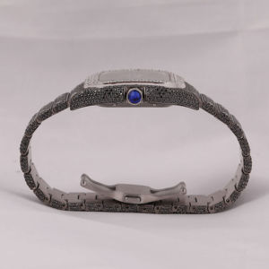 New Trendy Luxury Handmade Fully Ice VVS Leb Grown Watches Diamond <b>Automatic</b> Movement Glass Dial Window Analog Hip Hop Style - Product Image 4