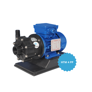 Mag drive-bombas centrífugas eléctricas, modelo HTM 4 PP con motor de 0,12kw IEC 56 B 2P, hechas de plástico para ácidos, bomba de agua magnética - Product Image 2