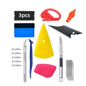 Juego de herramientas de envoltura de vinilo y tintado de ventanas automotrices ABS profesional <span class=keywords><strong>Kit</strong></span> de instalación de aplicación PPF con garantía de 1 año - Product Image 3