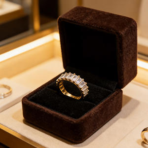 Anillos Cuadrados Geométricos de Acero Inoxidable con Incrustaciones de Cristales de Imitación y Pedrería, Estilo Vintage, Lujosos e Impermeables para Mujer - Product Image 4