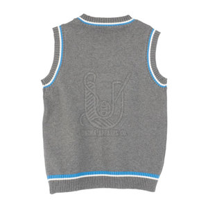 Suéter Escolar de Alta Calidad para Niños, Jersey de Punto de Algodón con Cuello en V, Jersey Cálido de Invierno con Logotipo Personalizado - Product Image 2