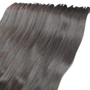 Fasci di capelli umani osso dritto molto liscio senza grovigli trama dei capelli vietnamiti di alta qualità (tessitura/cucito) fasci di capelli
