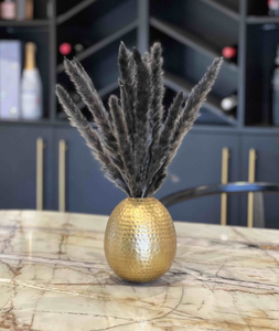 Vase à fleurs en or martelé personnalisé Pot de table en métal élégant pour la décoration intérieure et les mariages à bas prix - Product Image 5