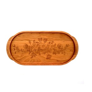 Nueva llegada del fabricante confiable Bandeja de servicio de madera de 14 pulgadas Último diseño para ocasiones de fiesta - Product Image 5