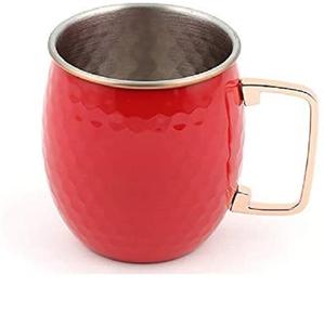 New Arrival Metal <b>Moscow</b> <b>Mule</b> <b>Mug</b> Hammered Red Juice Drink <b>Mug</b> for Cocktail Soft Drink Indoor Outdoor Parties Serving <b>Mug</b> - Product Image 1