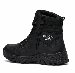 <b>Men</b>’s Tactical <b>Boots</b> <b>Waterproof</b> Outdoor Desert & Jungle Hiking Shoes High-Top Beige - Product Image 3