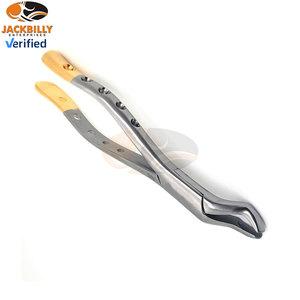 Fórceps de extracción dental Premium 10S Molar superior Extracción de dientes universal Instrumentos médicos Picos dentados de acero inoxidable Oro - Product Image 3