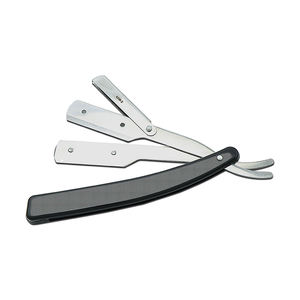 Professional Black <b>Straight</b> <b>Razor</b> High Carbon Steel - Barber Shaving <b>Kit</b> with Replaceable Blades for Men & Salon - Product Image 2