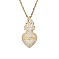 Exclusivo LAX DIORE JEWELS Colgante de Corazón Hip Hop Chapado en Plata 925 con Moissanita de Corte Brillante Totalmente Engastada, Popular y de Moda 2025