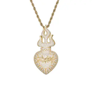 Exclusivo Colgante Hip Hop de Plata 925 con Incrustaciones de Moissanita, Joyería Moderna y Popular 2025 para Hombre y Mujer, Regalo - Product Image 1