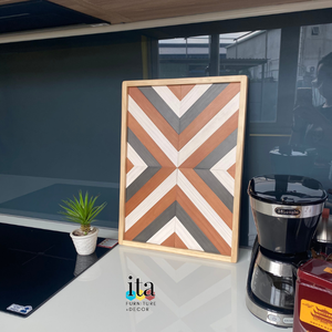 Bandeja de té y imagen de madera de estilo vintage Bandeja de café decorativa personalizable para sala de estar - Product Image 2