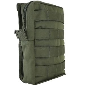 Grande pochette utilitaire MOLLE - Vert olive, compartiment de rangement principal entièrement compatible MOLLE, pochette MOLLE camouflage personnalisée - Product Image 2