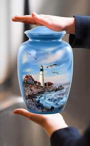 Diseño personalizado y tamaño personalizado disponible para urnas de cremación de aluminio para adultos de la más alta calidad de la India - Product Image 5