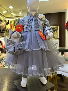 เดรสปาร์ตี้แฟนซีผ้าซาตินสำหรับเด็กชุดเดรสปาร์ตี้แฟนซีสำหรับฤดูใบไม้ผลิ2024ใหม่ - Product Image 5