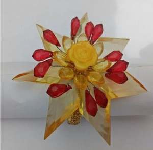 Anillos de Servilleta de Flores Ecológicos de Acrílico Estilo Antiguo para Bodas, Artesanía N S Tomar - Product Image 2