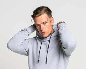 Vente en gros de sweats à capuche thermiques pour hommes design respirant uni motif 3D de streetwear surdimensionné pour la musculation tendance style hivernal - Product Image 3