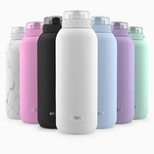 Ello Cooper 18 oz Insulated Stainless Kids <b>Water</b> <b>Bottle</b> <b>With</b> <b>Straw</b> - Product Image 1