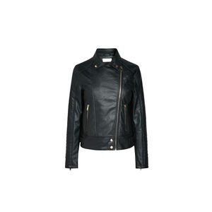 Vestes en cuir décontractées pour femmes en cuir de vache d'hiver, couleur noire, vestes de moto pour femmes, design personnalisé, hauts en cuir pour femmes, manteaux - Product Image 1