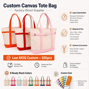 Bolsa Grande de Lona com Detalhes Contrastantes e Fecho de Zíper Superior, Ideal para Compras, Presentes, Viagens, Praia e Barco, com Bolso Frontal - Product Image 6