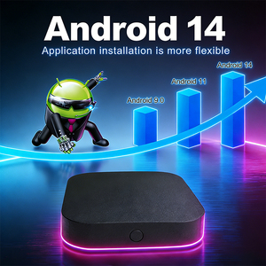 2026 Miglior Nuovo Box <span class=keywords><strong>TV</strong></span> Android Q8 14 Amlogic S905y4 con Telecomando Vocale BT5.0 Dual Wifi 2.4G/5GHz Lettore Multimediale 4K Set-top Box OTT - Product Image 2