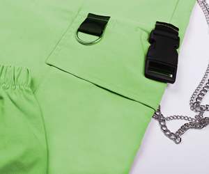 Pantalons cargo femmes mode poche cordon taille haute jalonné décontracté sweat vêtements d'hiver pantalons et pantalons pour femmes - Product Image 5