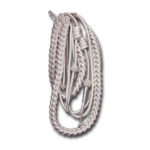 Aiguillette de cérémonie de haute qualité avec embouts ornés, cordon d'épaule avec tressage durable et finition brillante - Product Image 2