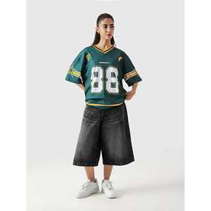 เสื้อบาสเก็ตบอลเด็กหญิง รุ่น 88 สำหรับกีฬากรีฑา ไซส์ XL แขนสั้น ผ้าโพลีเอสเตอร์ พิมพ์ลายด้วยเทคนิค Sublimation พร้อมหมายเลข - Product Image 2