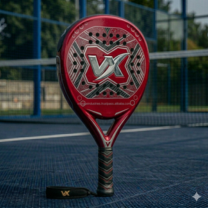 Raqueta de Pádel Ligera y Portátil con Forma de Diamante, de Carbono Negro 18K, Duradera, Impermeable, de EVA, para Tenis Recreativo, Personalizable - Product Image 2