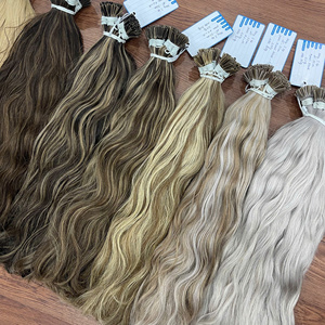 Extensions de cheveux naturelles ondulées I Tip, plusieurs couleurs, 100% cheveux humains vietnamiens, fournisseur de premier plan - Product Image 3