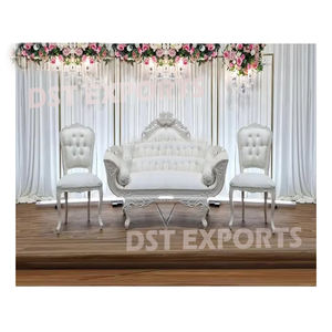 Ensemble de canapé moderne pour mariage musulman sur le thème blanc Mobilier de mariage design Ensemble de canapé ouvert pour mariage Ensemble de canapé-chaise moderne - Product Image 1