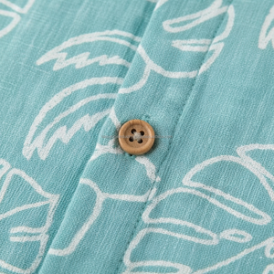 Camisa Hawaiana con Estampado Tropical para Hombre, Manga Corta, Ropa de Playa de Verano, Informal, con Estampado de Hojas de Palmera, de Algodón y Lino Transpirable - Product Image 5