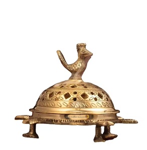 Amazing Durable Brass Incense <b>Burner</b> Golden <b>Oud</b> Bukhoor Incense Holder for Home Fragrance Hanging Incense <b>Burner</b> - Product Image 3