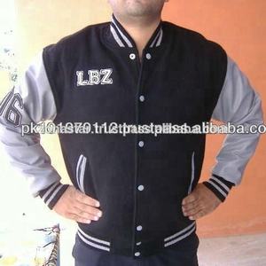 Varsity Baseball College Letterman Personnalisable Véritable Veste En Cuir De Vache Mouton Capuche Plus La Taille Hiver École Respirant - Product Image 1