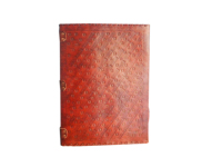 Journal des sept chakras en cuir véritable, fait à la main, en laiton, Logo personnalisé en relief, carnet de notes souple