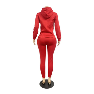 Chándal Mujer Chandal de mujer Último diseño personalizado Mujer Chándal Slim fit hecho a medida Mujer Chándal Sudadera con capucha Pantalones de chándal - Product Image 3