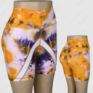 Blaze Fight Wear High Rise Yoga Booty Shorts Customized Hot Pink Fitness Biker <b>Leggings</b> Elastic Waist Solid Yoga <b>Leggings</b> - Product Image 1