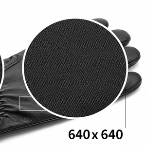 Gants en cuir uni de longueur de poignet pour l'hiver gants de mode de conduite chauds doublés de peau de mouton douce véritable pour hommes et femmes - Product Image 3