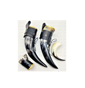 Cuerno vikingo de búfalo de mesa, cerveza de nuevo diseño para Hotel, cuerno para beber, exportador mayorista, nuevo cuerno vikingo para beber, calidad estándar - Product Image 2