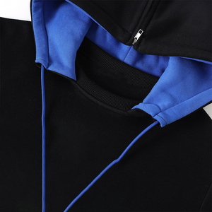 Sudadera con Capucha de Invierno Oakwood Black, Unisex, Premium, Felpa Real, Bolsillo Canguro, Estilo Urbano Azul-amarillo Intenso, 100% Orgánico - Product Image 3