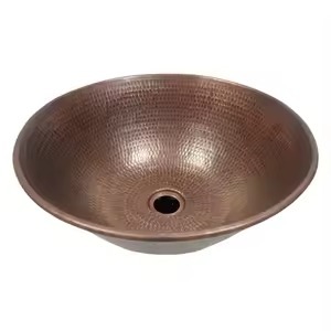 Adorable Trendy <b>Copper</b> Sink Handcrafted High-Quality Finished Sleek Stylish Design Perfect For Modern Kitchens And Baths - Product Image 5