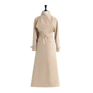 Vrouwen Jas Luxe Merk Lya Ceinted Trenchcoat Veganistische Lederen Zomerkleding Voor Vrouwen Inpakpapier Whiteant Beste Groothandel