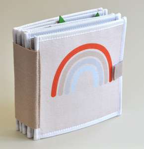 Bambino fatto a mano 10 pagine feltro educativo arcobaleno montessori attività silenziosa <span class=keywords><strong>libro</strong></span> occupato per abilità motorie sensoriali fini - Product Image 1