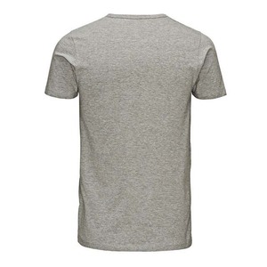 T-shirts pour hommes 100% coton de haute qualité fabriqués en usine T-shirt uni personnalisable avec motif de lettres ajustées régulières avec logo - Product Image 2