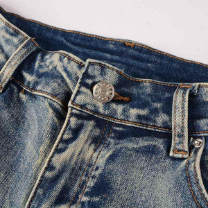 กางเกงยีนส์ขายาวสำหรับผู้ชายกางเกงผ้ายีนส์แบบสตรีทแวร์มีกระเป๋าด้านหลัง - Product Image 6