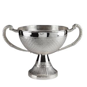 Cuenco de servicio con mango para cocina, cuencos para servir fruta, fruta, restaurante, de aluminio, plateado - Product Image 1