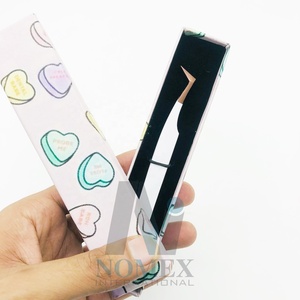 ที่ต่อขนตาปลอมแบบรัสเซียเคลือบด้วยผงสีขาวโรสโกลด์ทำจากสเตนเลสเพื่อการดูแลส่วนบุคคล - Product Image 1