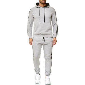 2023 dernière conception Logo personnalisé 2 pièces pull à capuche ensemble de survêtement fabriqué 100% coton grande taille vêtements d'hiver pour hommes OEM - Product Image 5