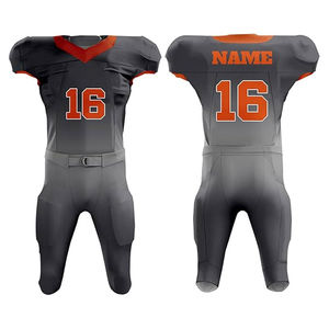 Uniforme de Fútbol Americano Personalizable de Alta Calidad OEM con Bandera Estadounidense para las Temporadas de Verano y Otoño, Conjuntos Teñidos en Prenda - Product Image 4