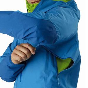 Meilleure vente coupe-vent léger et imperméable pour hommes 100% polyester veste à glissière de gymnastique sport d'hiver personnalisé revêtement de toile haut - Product Image 3